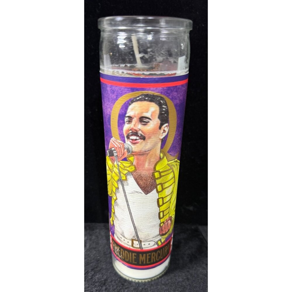 Freddie Mercury Secular Saint Candle Unemployed Philosophers Guild